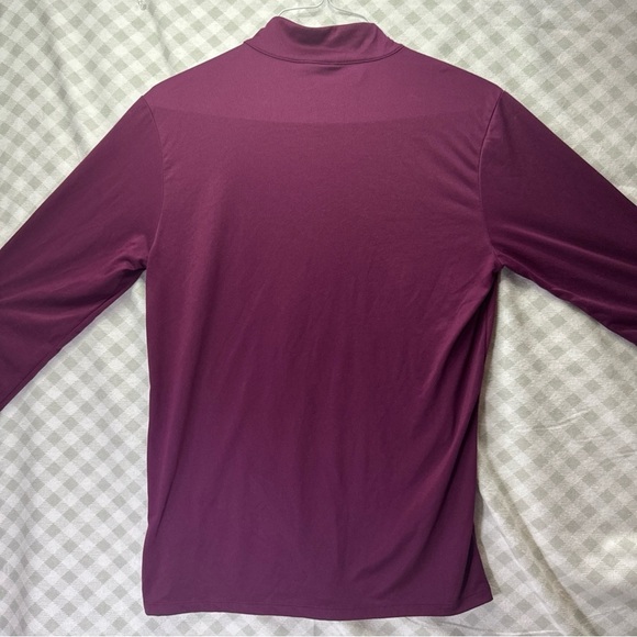 The North Face Mens SMALL Elevation 1/4 Zip Maroon Lightweight LS Pullover Shirt - Picture 2 of 8